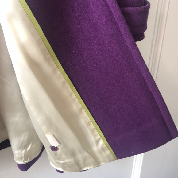 Purple wool jacket - Picture 4 of 6